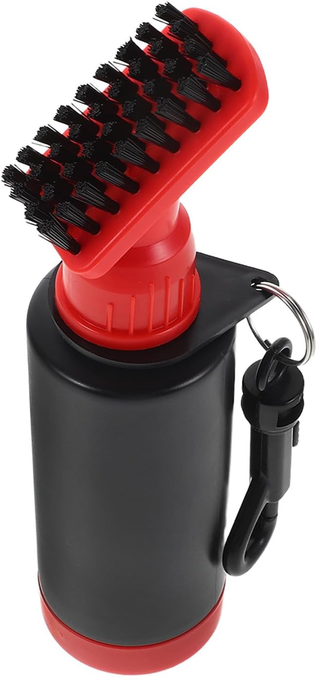 Toddmomy Golf Club Cleaner Brush Multi-Function Cleaning Tool with Squeeze Water Spray and Clip Lightweight Durable Plastic Golf Brush Easy to Carry for Outdoor Golfing