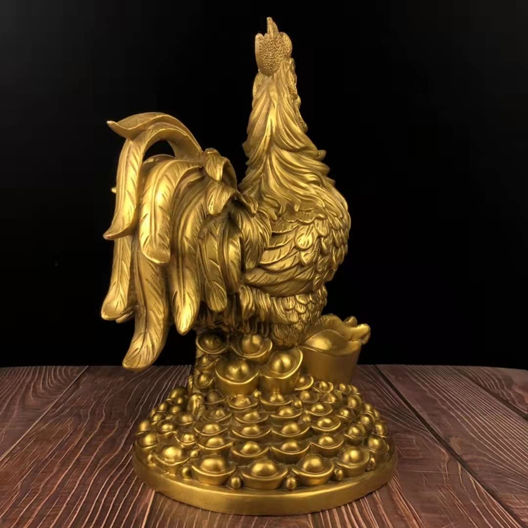 Amazon.co.jp: CAShaobeiq 銅製 鶏 真鍮 雄鶏 風水 干支 お金 鶏 風水