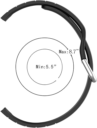 Miniatura 9 de Compatible con Embr Wave 2 Band, correa de silicona deportiva de repuesto suave compatible con la pulsera térmica Embr Wave 2