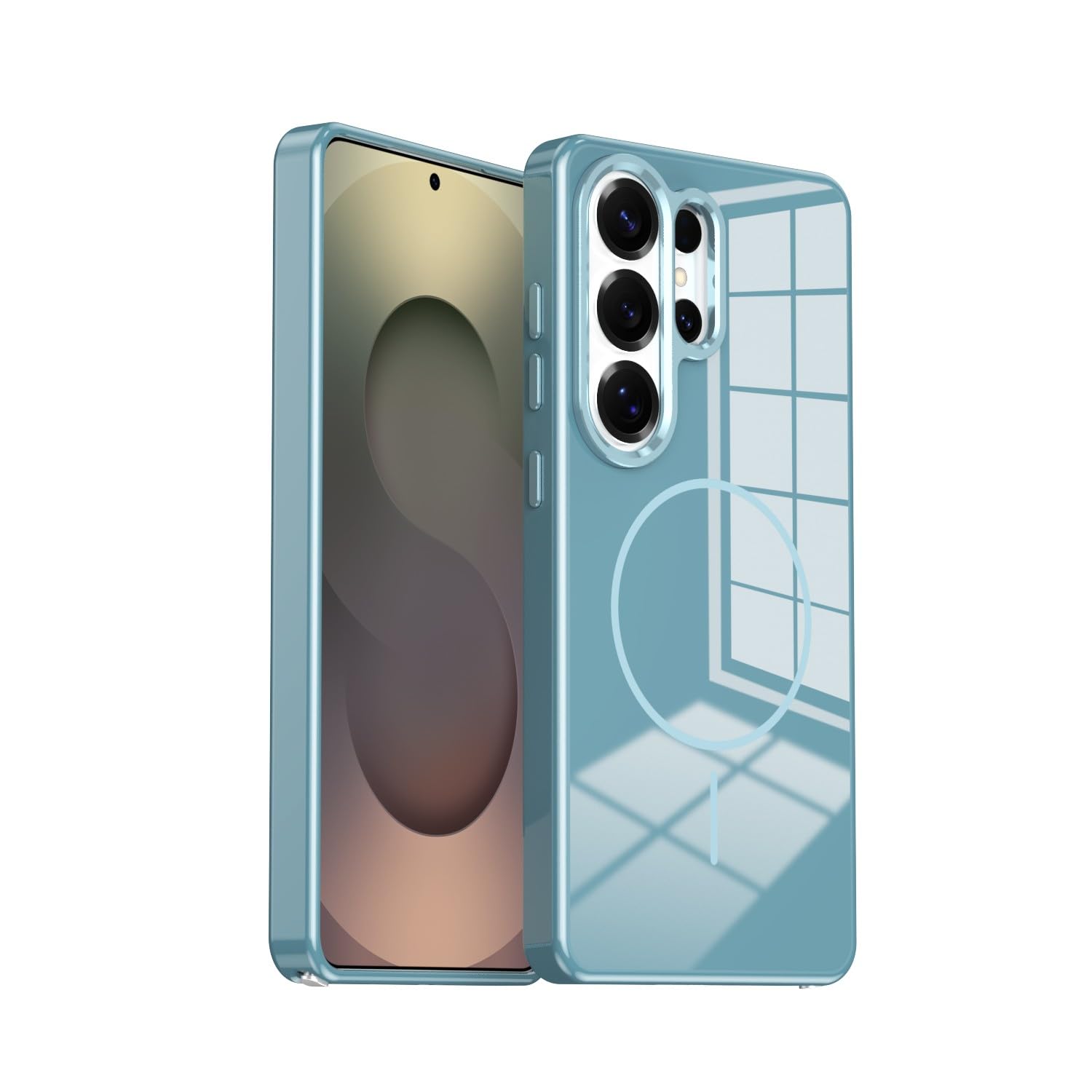 Coque Samsung S26 Plus bleu rigide aux finitions luxe