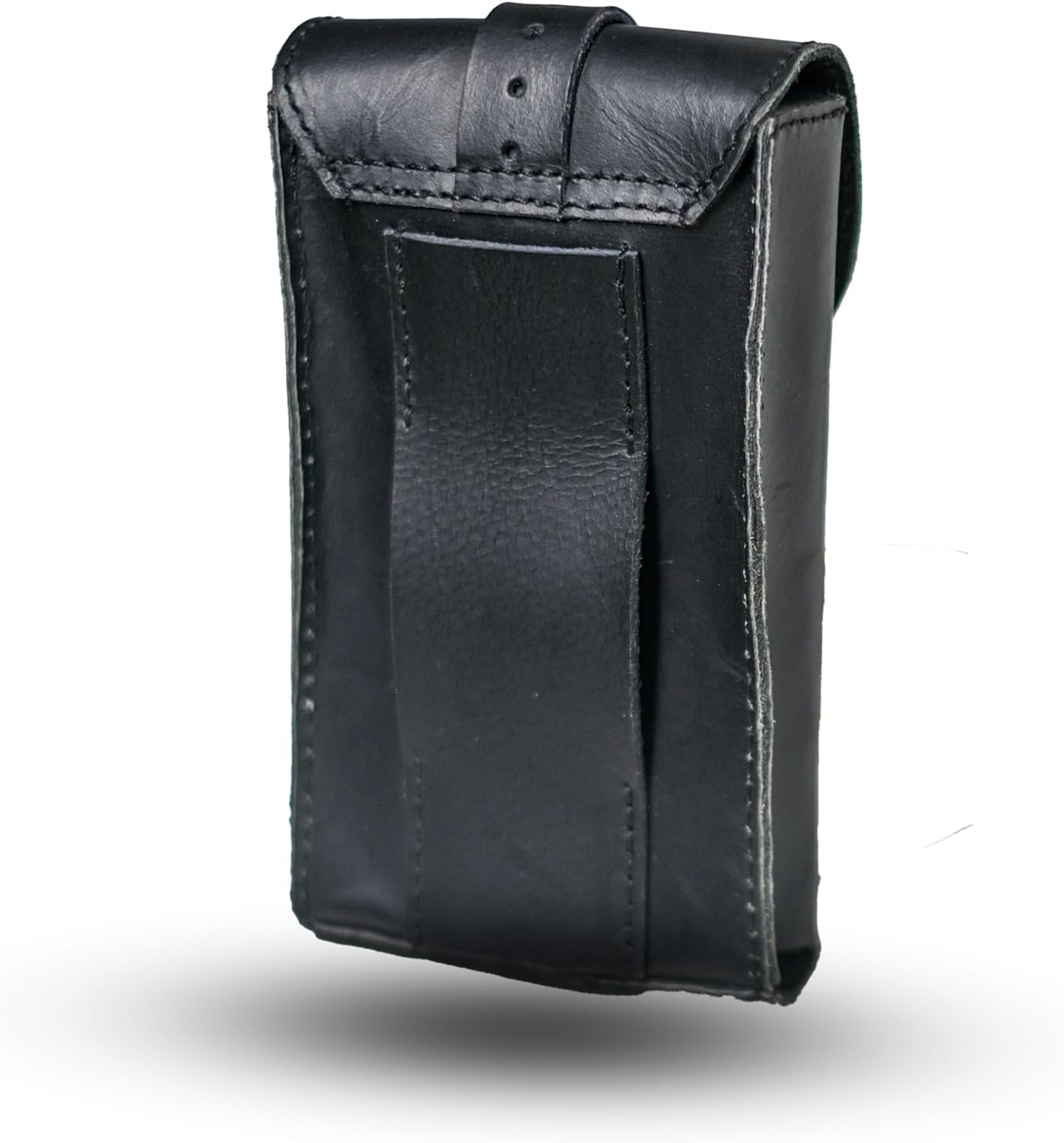 Genuine Leather Utility Organizer Compact Multi-Purpose Case | Utility Pouch Bag With Belt Loop - Small Organizer for Keys, Wallet, Cards by Trip Machine Company (Black)