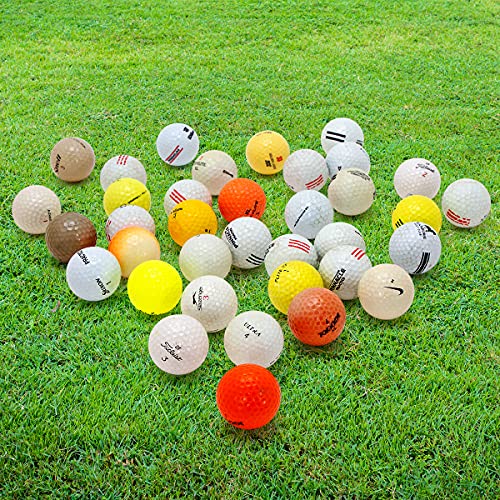 100 Hit-Away Used Golf Balls Bulk - Recycled Golf Balls for Men - Practice & Range Golf Balls - Mix in Mesh Shag Bag - Image 5
