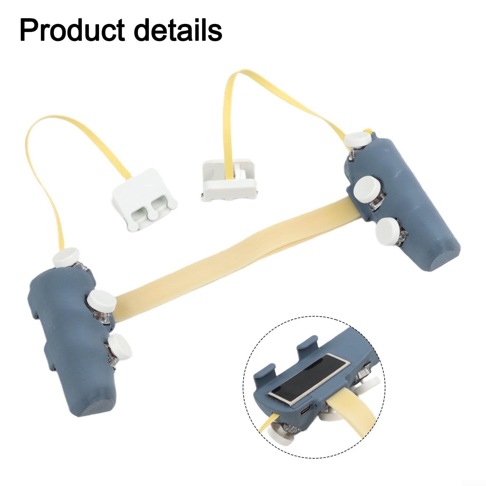 Botones de control de juego, 1 juego de disparadores de seis dedos, capacidad de respuesta mejorada para juegos de ritmo rápido, accesorios móviles ABS (7.9 ~ 9.1 pulgadas)