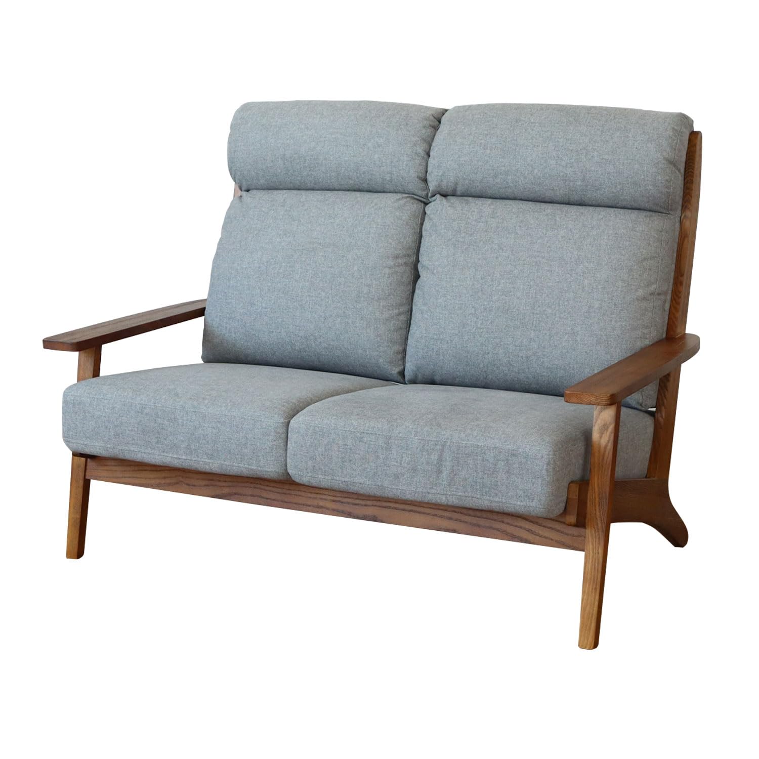 Amazon｜【 マナベ 】 2人掛け ハイバック ソファ 幅130 高さ96