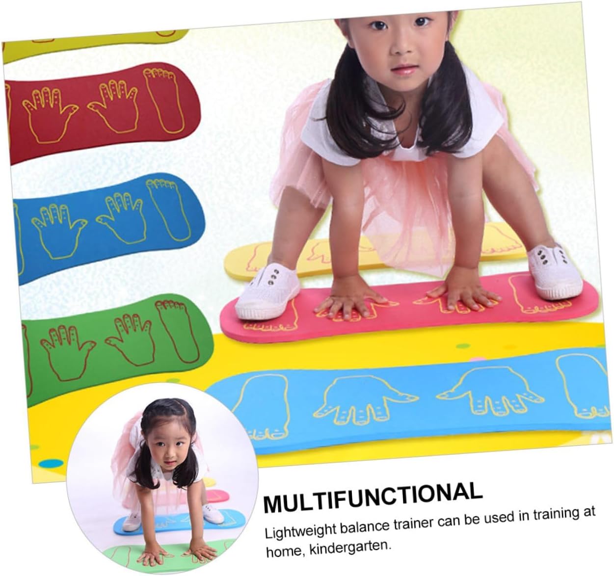 2pcs Material Boys and Girls Training Board Hand-foot Balanced Toy Boys and Girls Exercising Board Training Accessory Creative Plaything