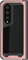 Vista 31 de Ghostek Atomic - Funda delgada para Galaxy Z Flip 4, parte trasera de aramida con parachoques de aluminio rojo, funda protectora de doble capa a