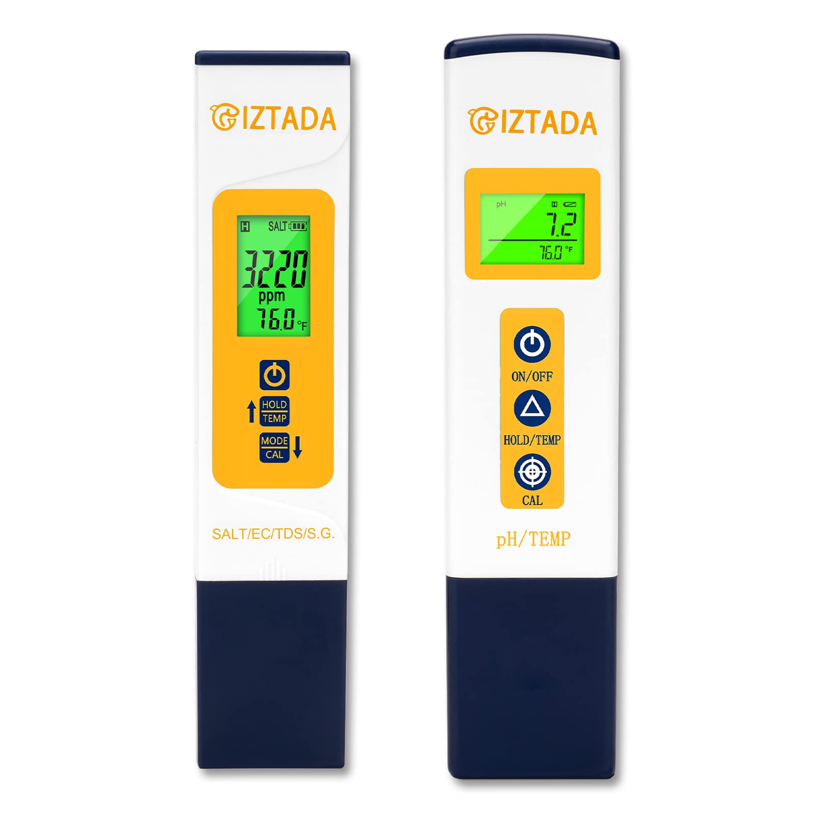Buy CIZTADA pH Meter and Salinity Meter Combo for Saltwater Pool 6 in 1