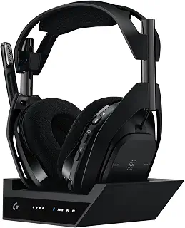 Logicool G ゲーミングヘッドセット ASTRO A50 X LIGHTSPEED A50X-BK ワイヤレス ヘッドセット + ベースステーション ミックスアンプ 内蔵 マイク付き 充電 24時間連続使用可能 軽量 363g Bluetooth ブラック PS5 PS4 Xbox PC ゲーミング ヘッドホン ヘッドフォン 国内正規品 【 ファイナルファンタジー XIV 推奨モデル 】