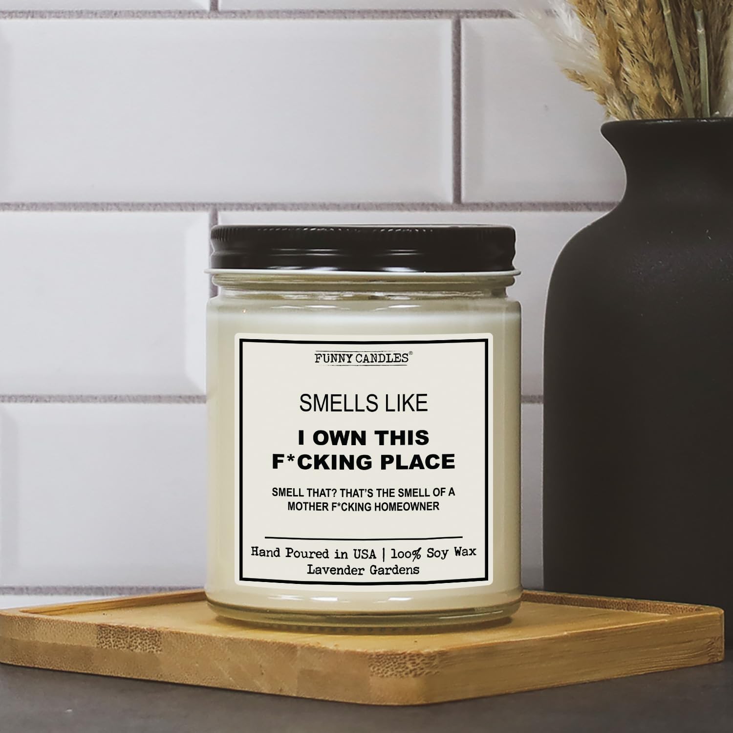 Funny Scented Candle, House Warming Gifts New Home, Housewarming Gifts for Women, Men, Couple, New Homeowner - First Apartment Essentials - Closing Presents for Home Buyers – Made in The USA