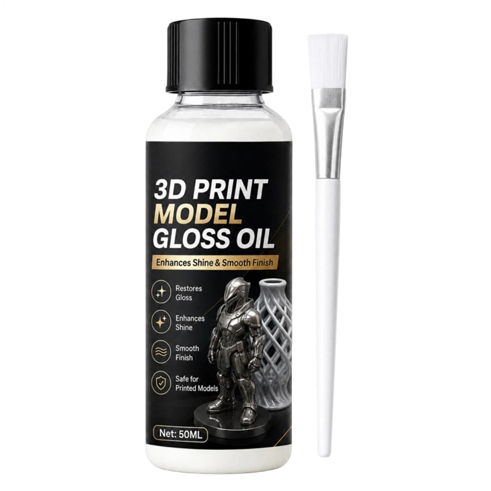 High-Gloss 3D Printing Primer 50 ml - Smoothing Clear Varnish Coating with