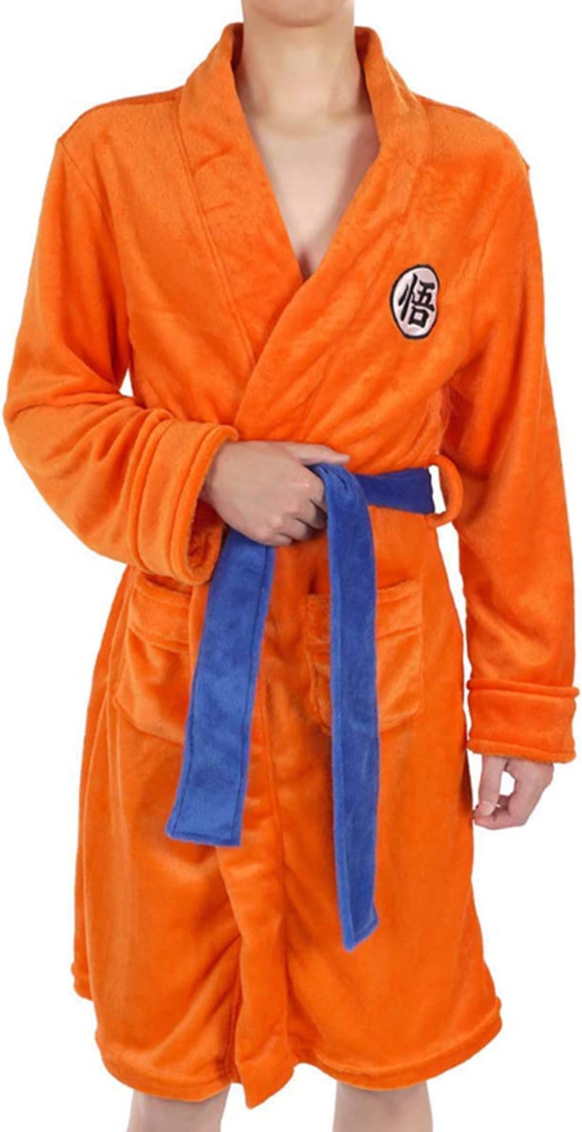 Men Dragon Ball Z Bathrobe Kakarotto Adult Onesie Pajama Anime Cosplay Son Goku Cartoon Costume Teenager Fashion Clothes Long Sleeve Sleepwear Nightgown