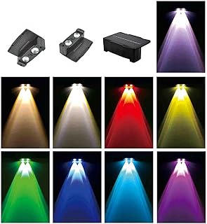 Luces solares for exteriores for cercas, 10 colores ajustables, luz nocturna LED con degradado, IP65, impermeable, lámpara de pared for patio, decoración for terraza, barandilla, piscina y escalera.(D