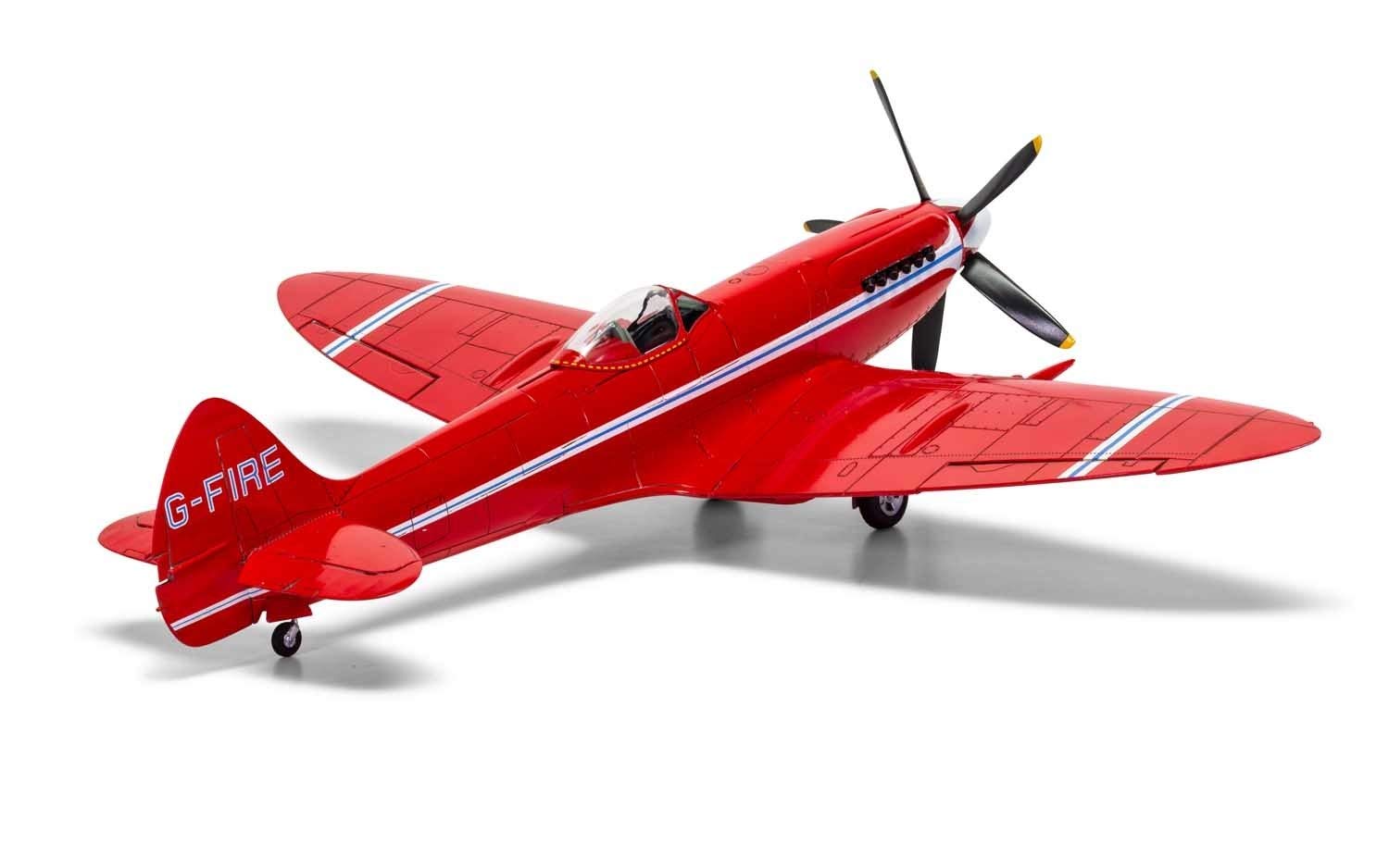 Airfix A05139 Supermarine Spitfire MkXIV schematy wyścigowe samolot, 38,1 x 20,32 x 5,08 cm