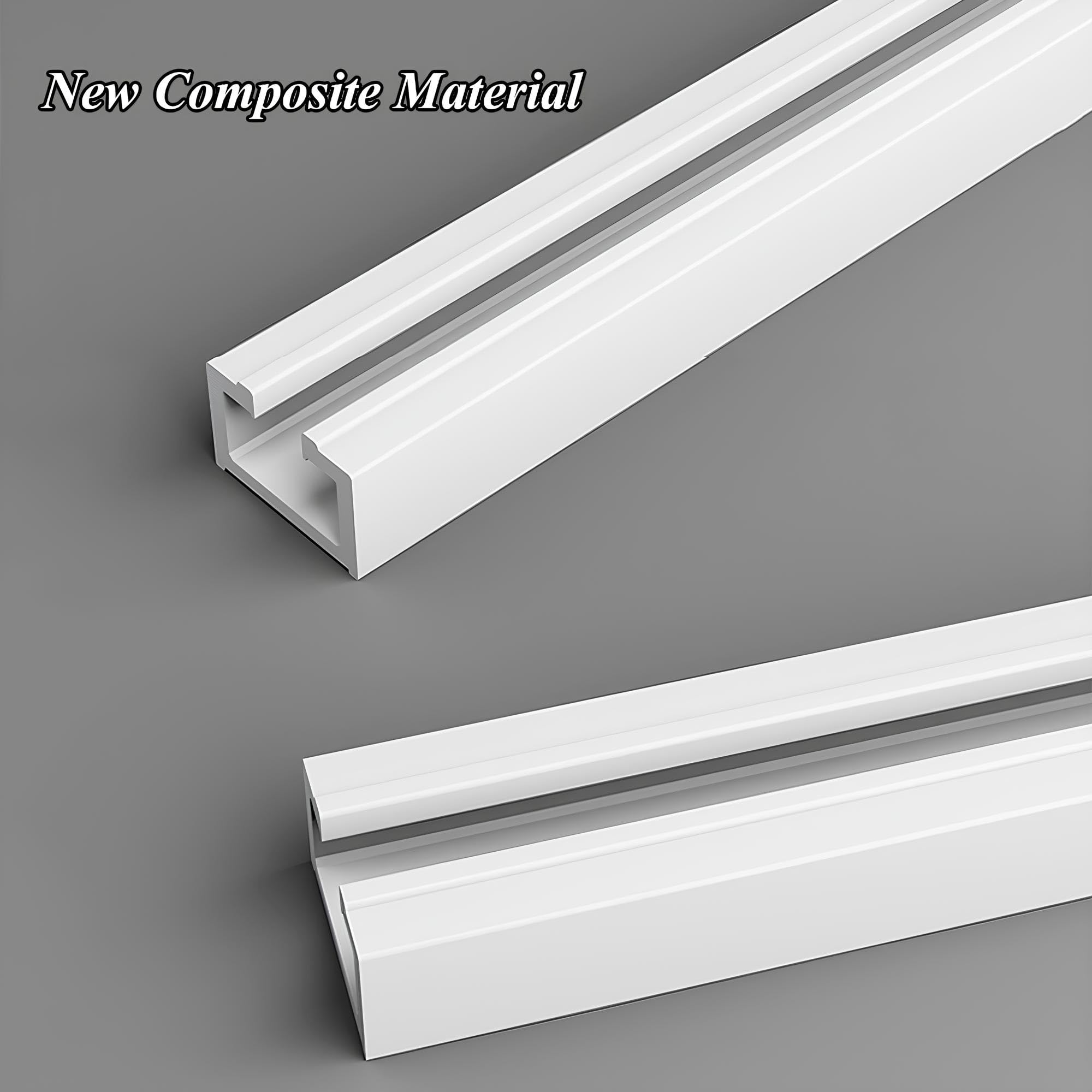 Tringle à rideaux adhésive de 1 à 6 m, sans perçage, pour plafond/murs, facile à installer, tringle à rideaux pour cloisons de séparation, 250 cm (2 x 125 cm), solution sans outils
