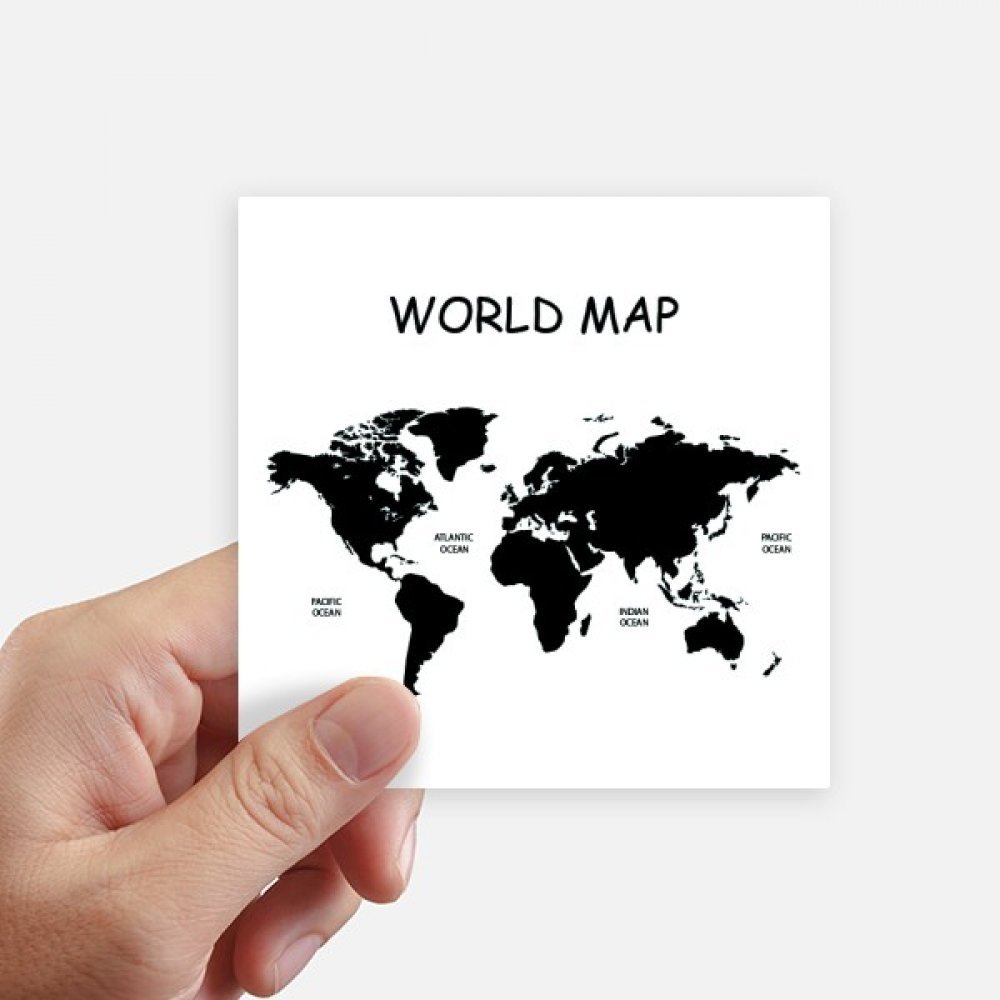 Sticker carte du monde pour valise et ordinateur portable