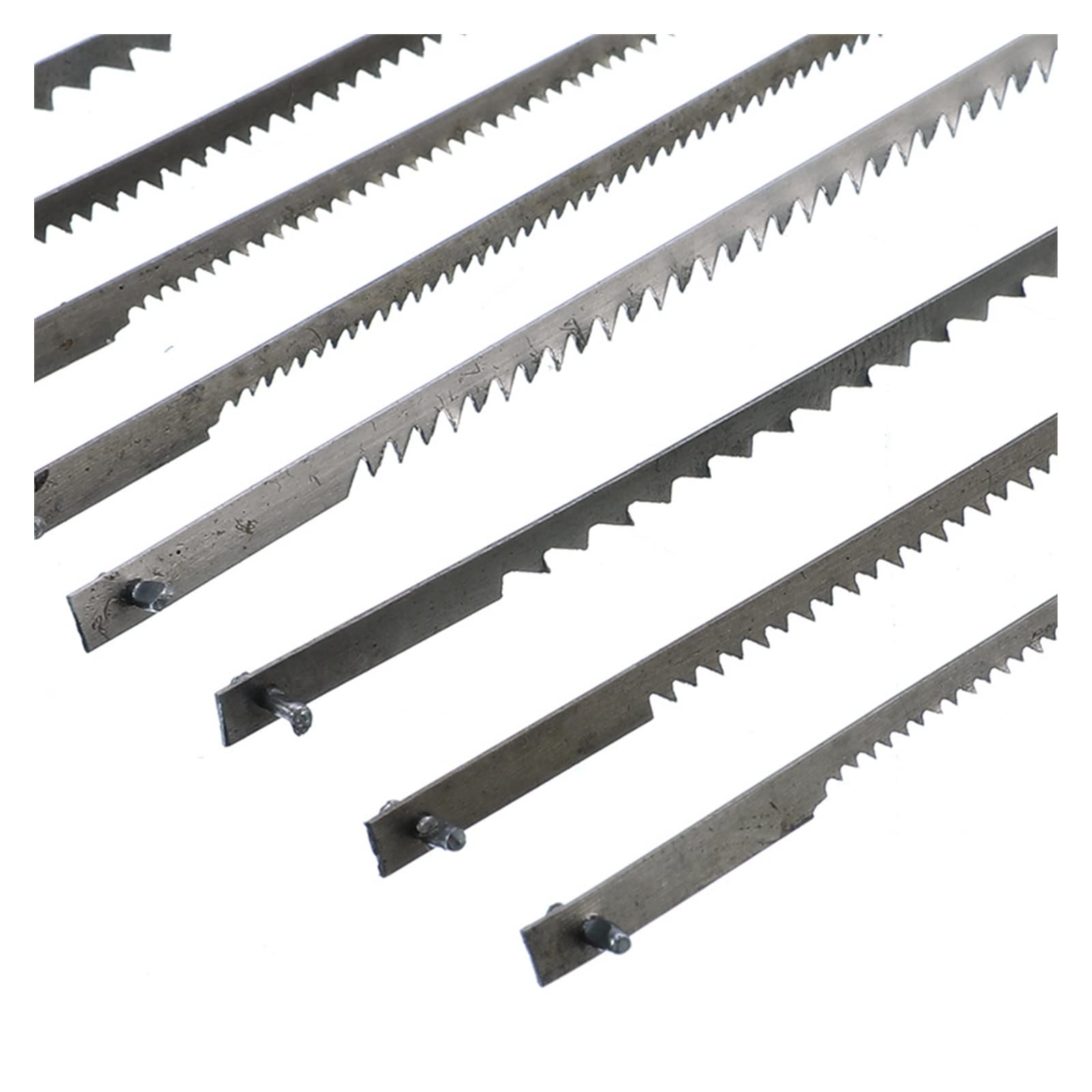 Brzeszczot taśmowy, Brzeszczoty do wyrzynarki 125 mm, opakowanie 12 sztuk, czarne, wielozębowe