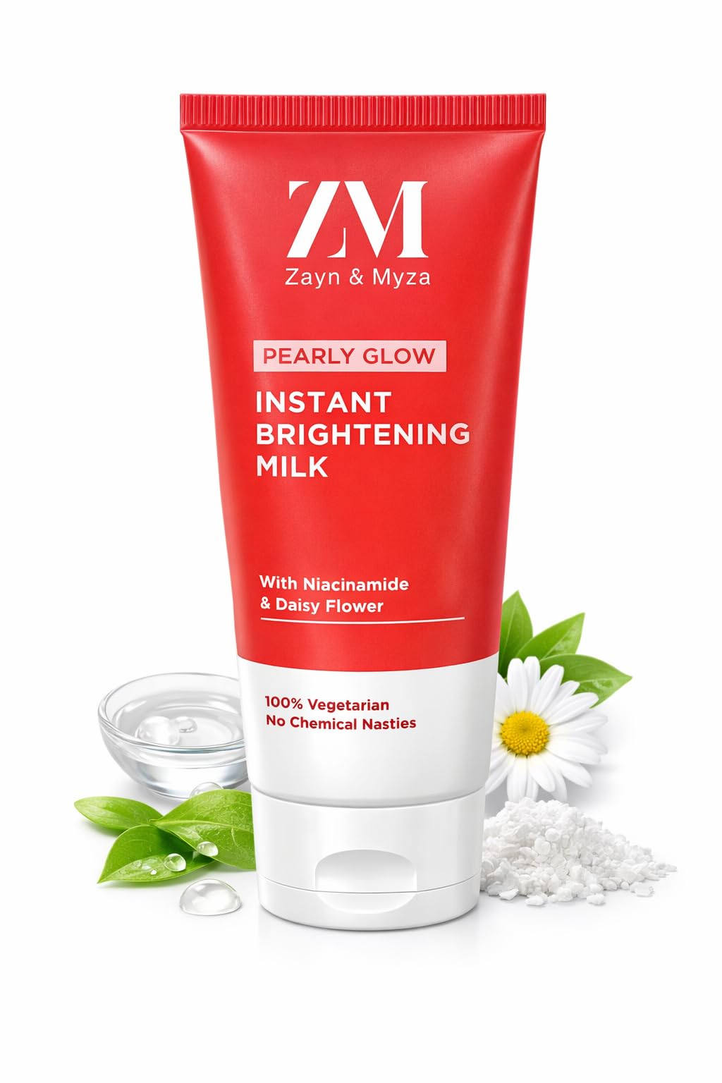 ZM Pearly Glow Instant Brightening Milk with Niacinamide, Alpha