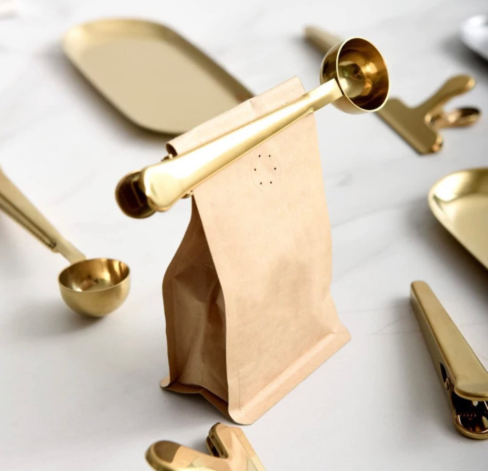 Set 3 Misurini Da Caffè In Acciaio Inox – 15 Ml Con Clip A Coccodrillo, Oro, Oro Rosa E Nero