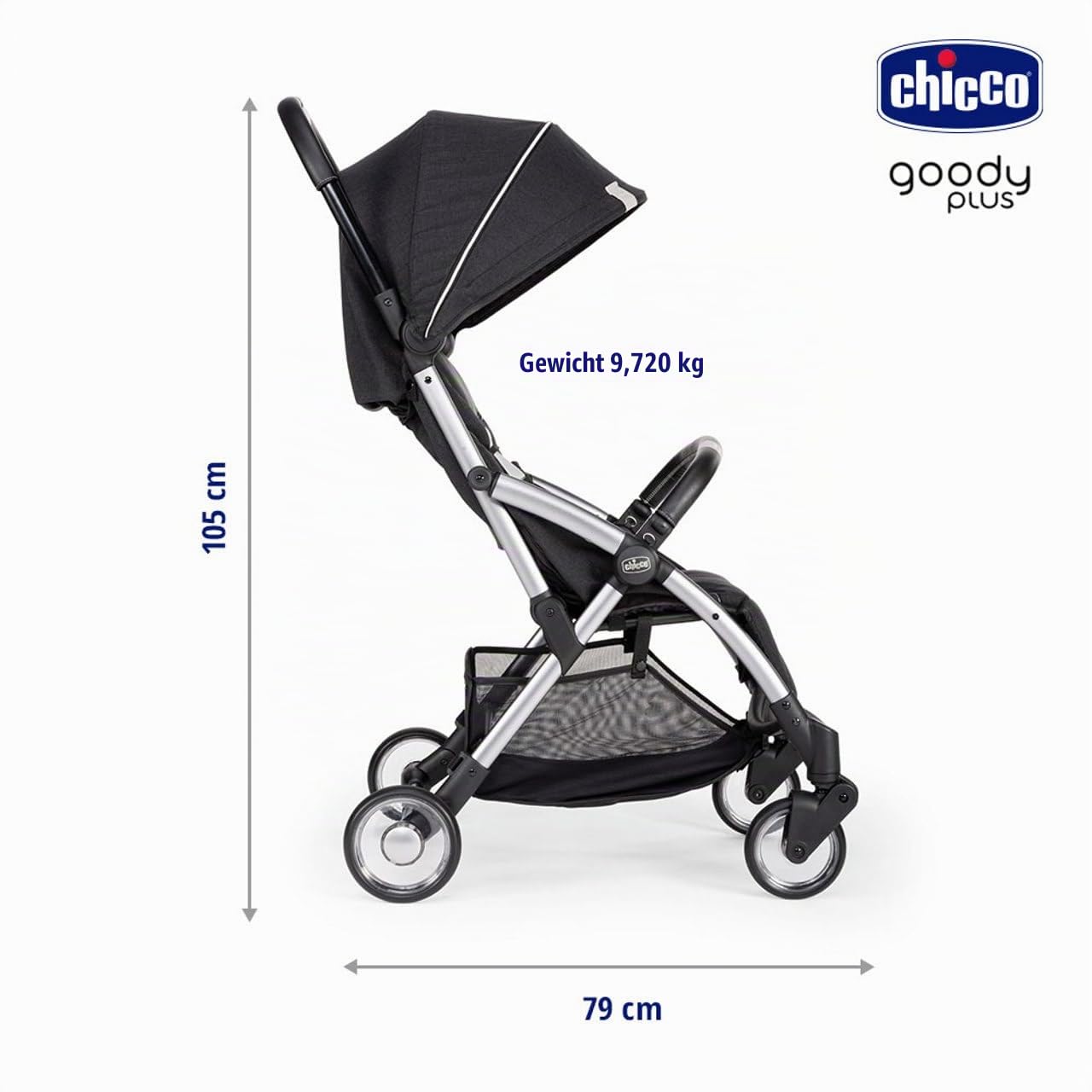 Chicco Kinderwagen, Modell Goody Plus Grey Mist