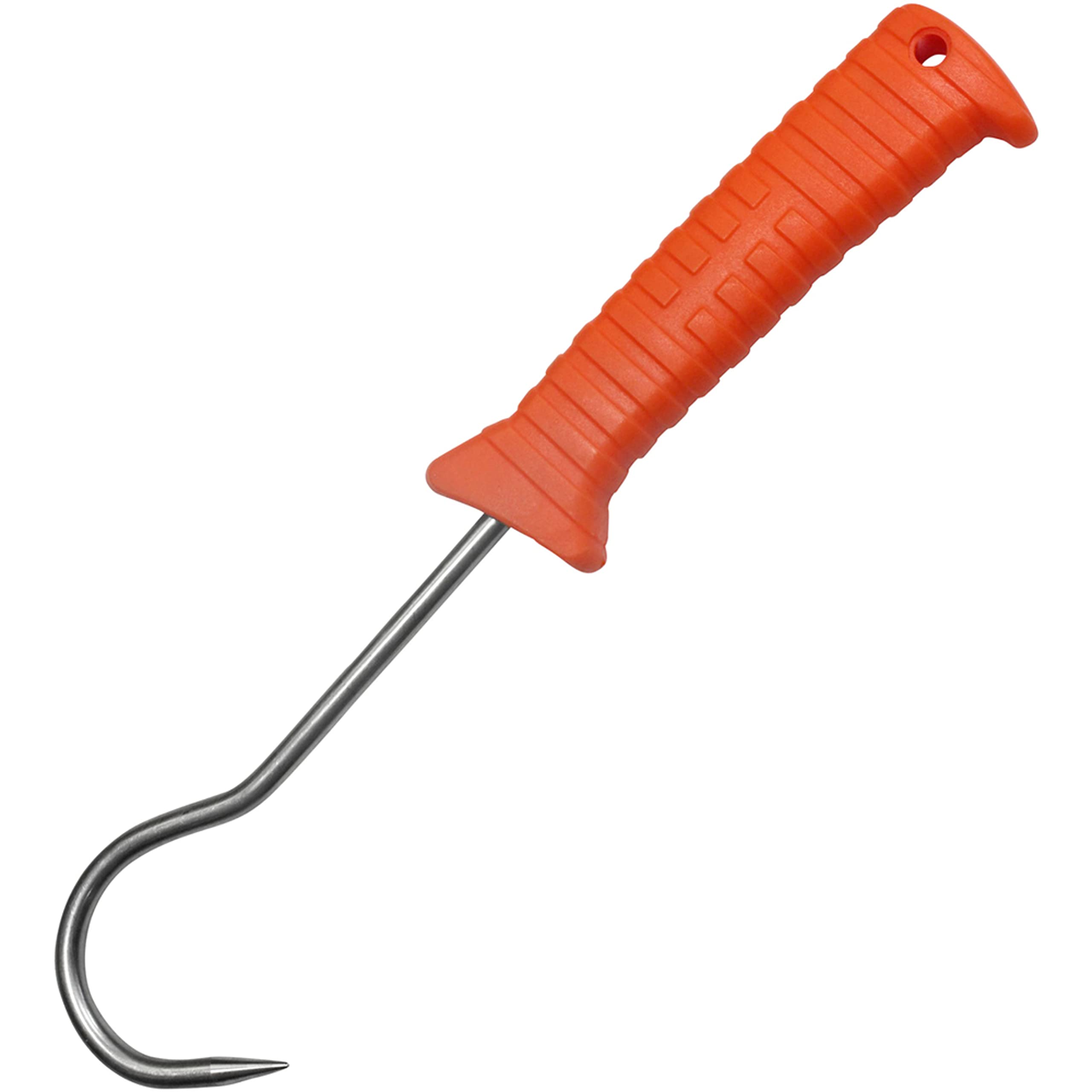 K&S Wildkameras Ausbeinhaken Fleischhaken Edelstahl 24,3 cm Zerwirkhilfe Orange Jagd Wildbergehilfe