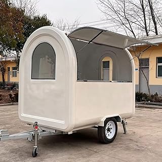 Food Trailer for Sale, Mobile Food Trucks Fully Equipped, for Hamburger, Taco Bacon, Cheese Wrap and Juice