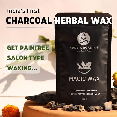 Miniatura 2 de Polvo de cera mágica de carbón SS para todo tipo de cabello y piel, manos, piernas, axilas, cera de bikini (parte privada) área (unisex para