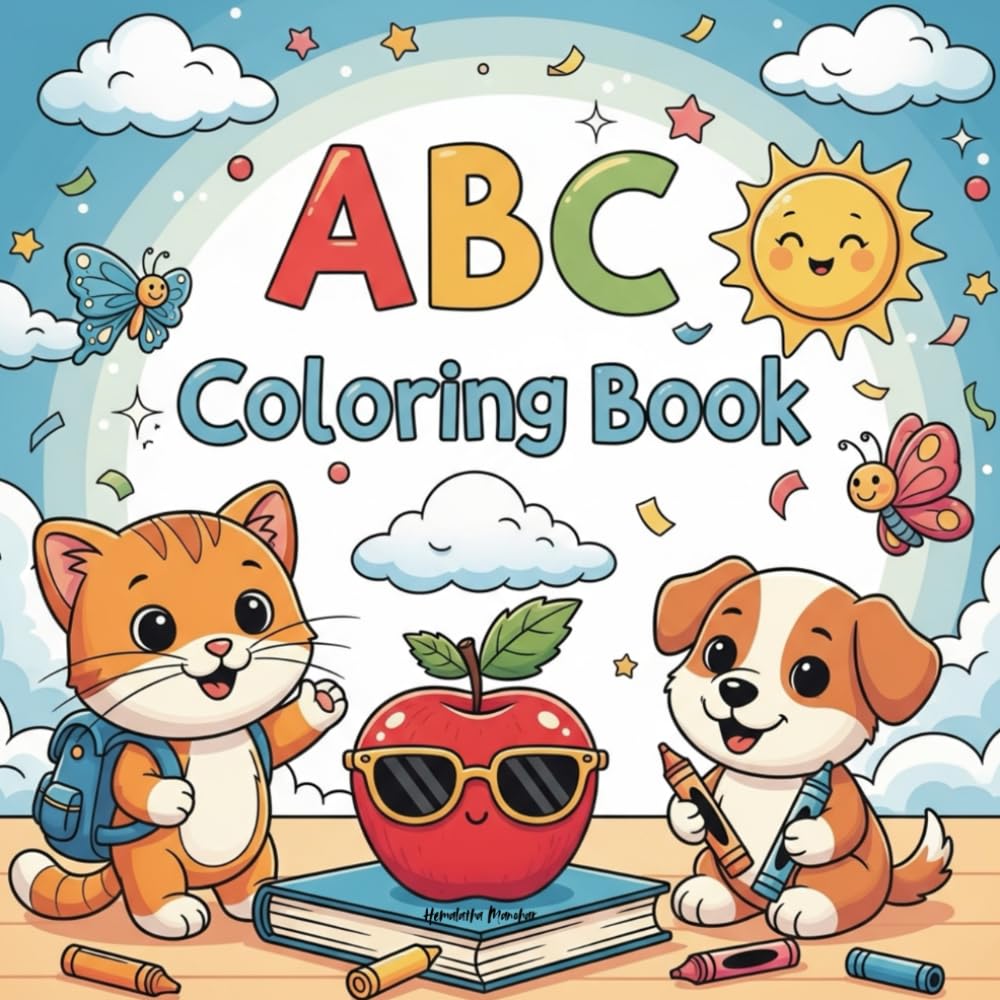 ABC Coloring Book: Coloring book for kids