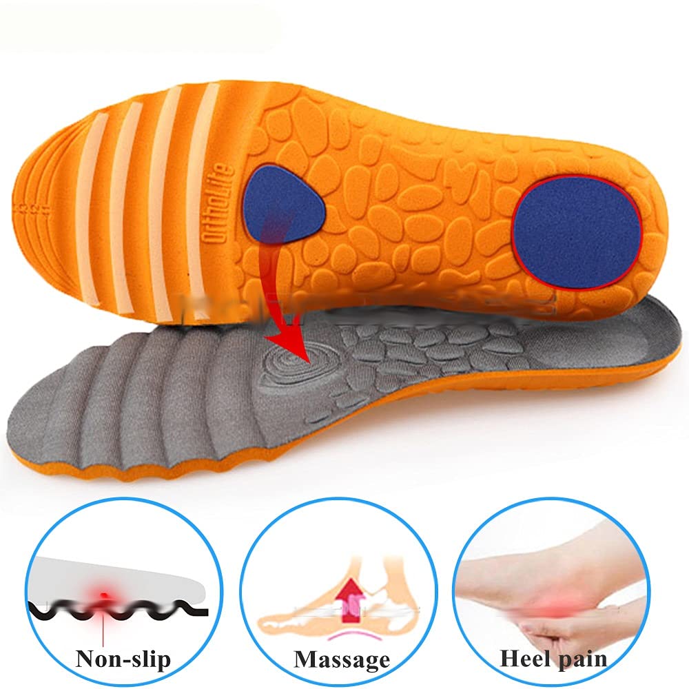 Unisex-Sport-Einlegesohlen für Schuhe, Sohle, Deodorant, Stoßdämpfung, weiche Einlegesohle, Laufen, Netzgewebe, Basketball-Fußpolster (6 Paar, Größe S 35–40)