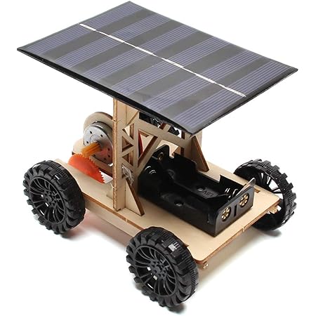 Amazon Jackbaggio 新しい 技術 物理的 手による組み立て モデル玩具 ソーラーカー 実験キット にとって 子供 8 12歳 Diy Tool 09 電気 電力 おもちゃ
