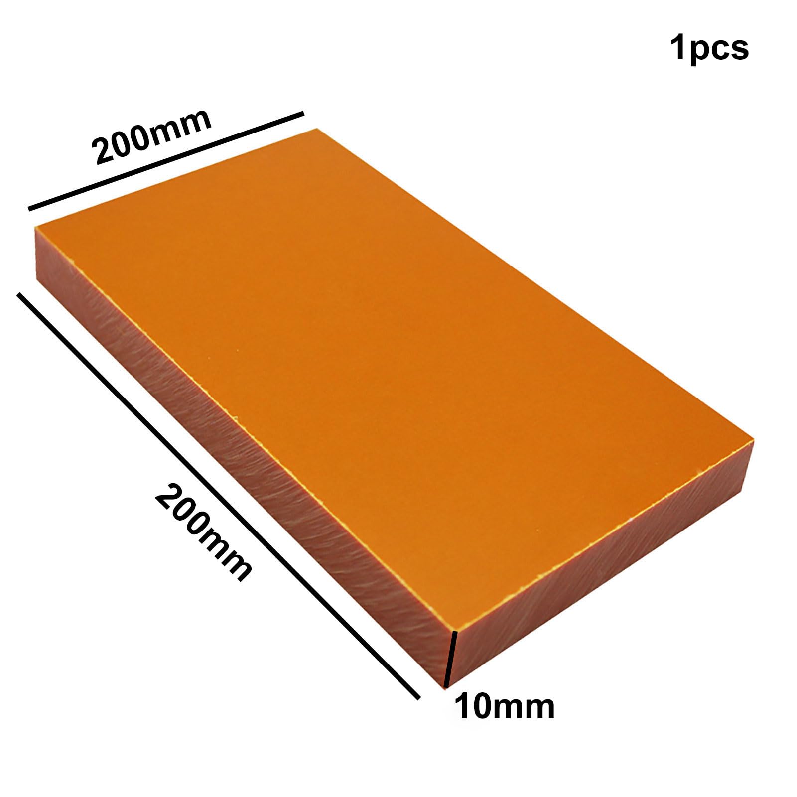 COYOUCO 1Pcs,Bakelite Phenolic Laminated Resin Flat Plate Board Sheet, Used in Electrical and Electronic Fixtures, DIY and Crafts,Thickness 8-20Mm,200X200mm,10mm