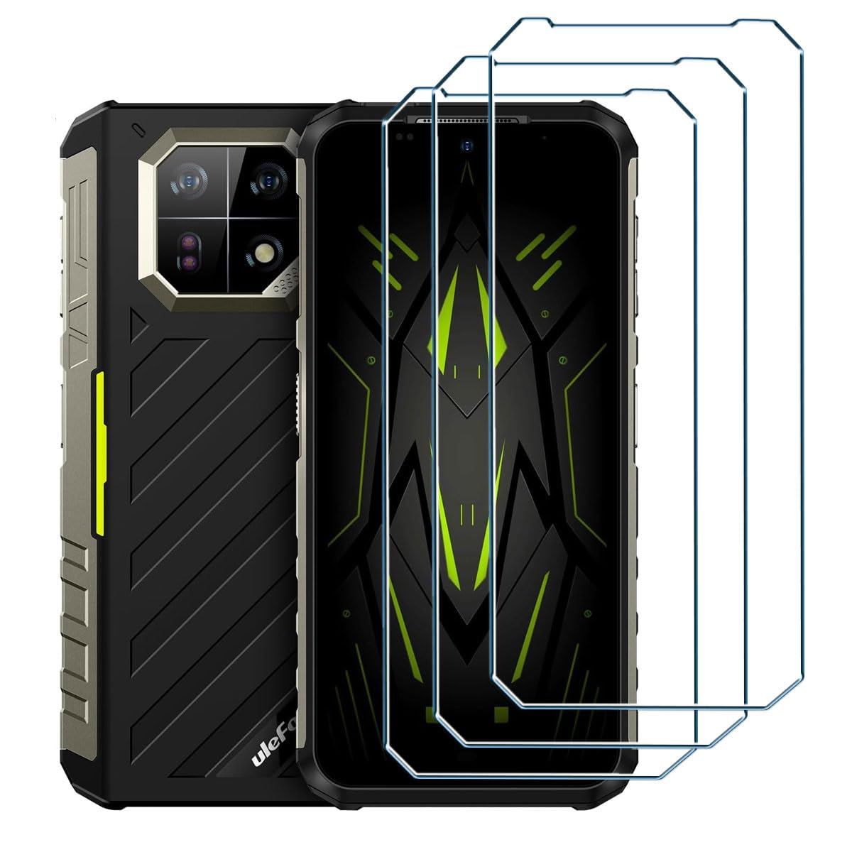 Xiangyun 3 Piezas Protector Pantalla para Ulefone Armor 22(6.58") Cristal Templado Transparente Ultra HD Protector Vidrio Protectora Película de Display Membrana for Ulefone Armor 22(6.58")