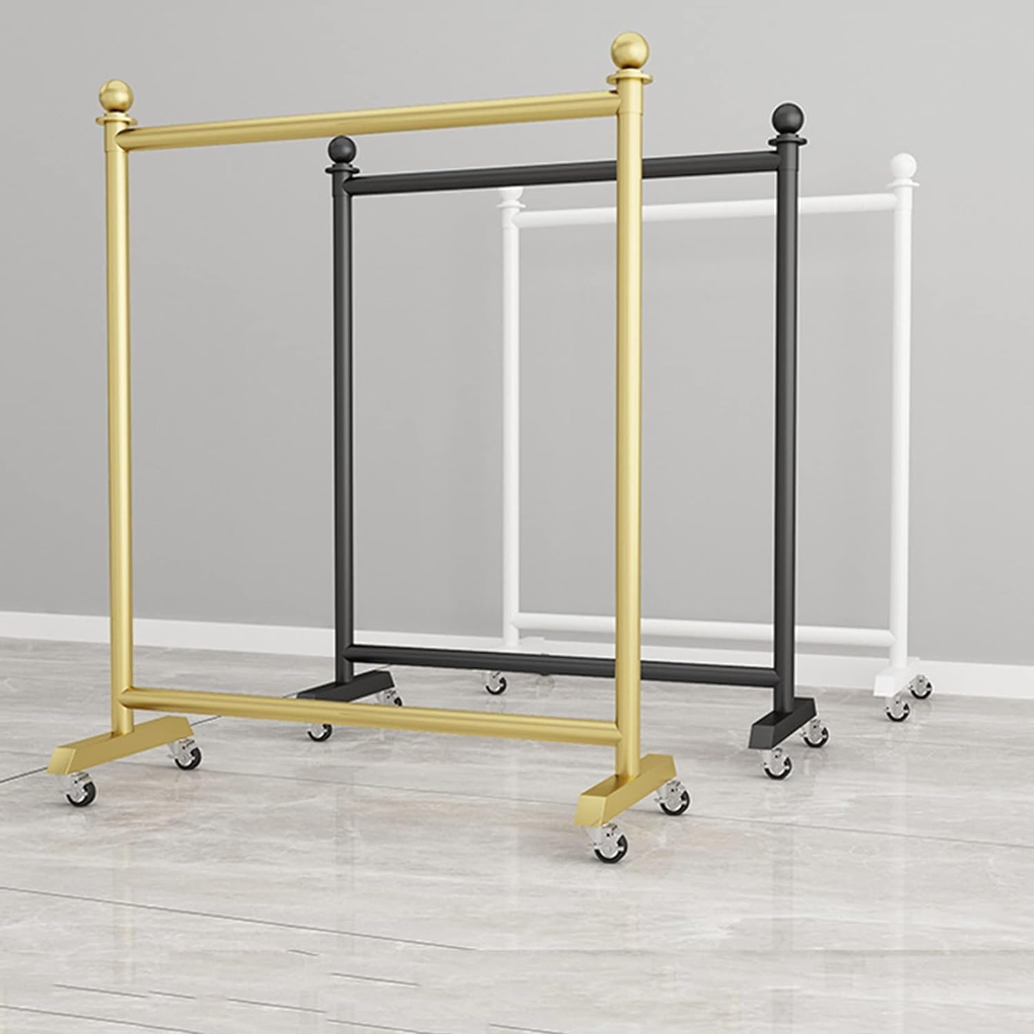 Rolling Clothes Rack per RetailGarment Display Stand Commerciale Floorfor Abbigliamento Regolabile Sto Scaffali forPerfect per Negozi di Abbigliamento.