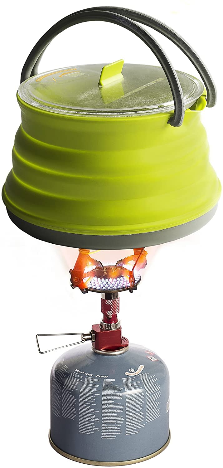 AiwantoCollapsible Cooking Pots，Kettle For Camping Backpacking, Boating, Rvs Or Anywhere Space Is At A Premium （1.3 Liter）