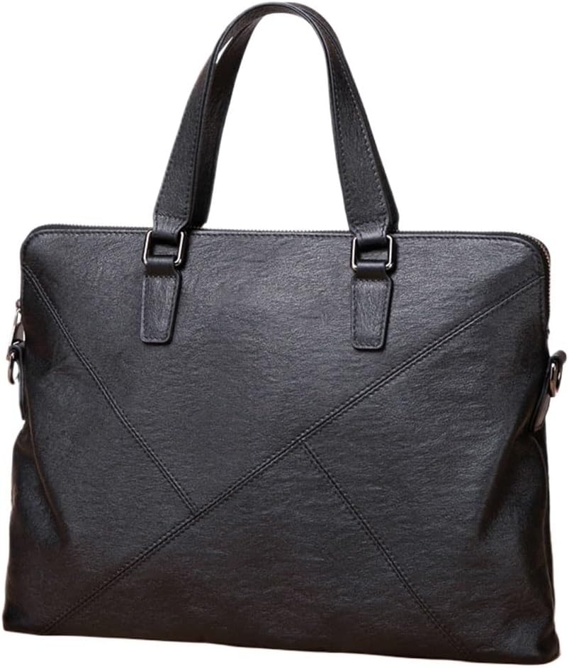 Briefcase Man Leather Large Capacity Holding Cowhide Bag Business Single Shoulder Cross-body Casual