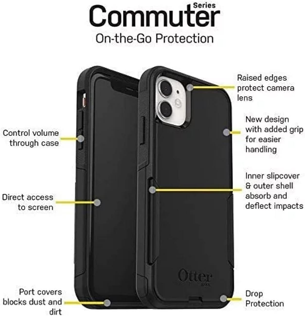 OtterBox Commuter Series Case for iPhone 11 PRO (NOT 11/11 PRO MAX) - Includes Cleaning Cloth (Ballet Way) - Image 4