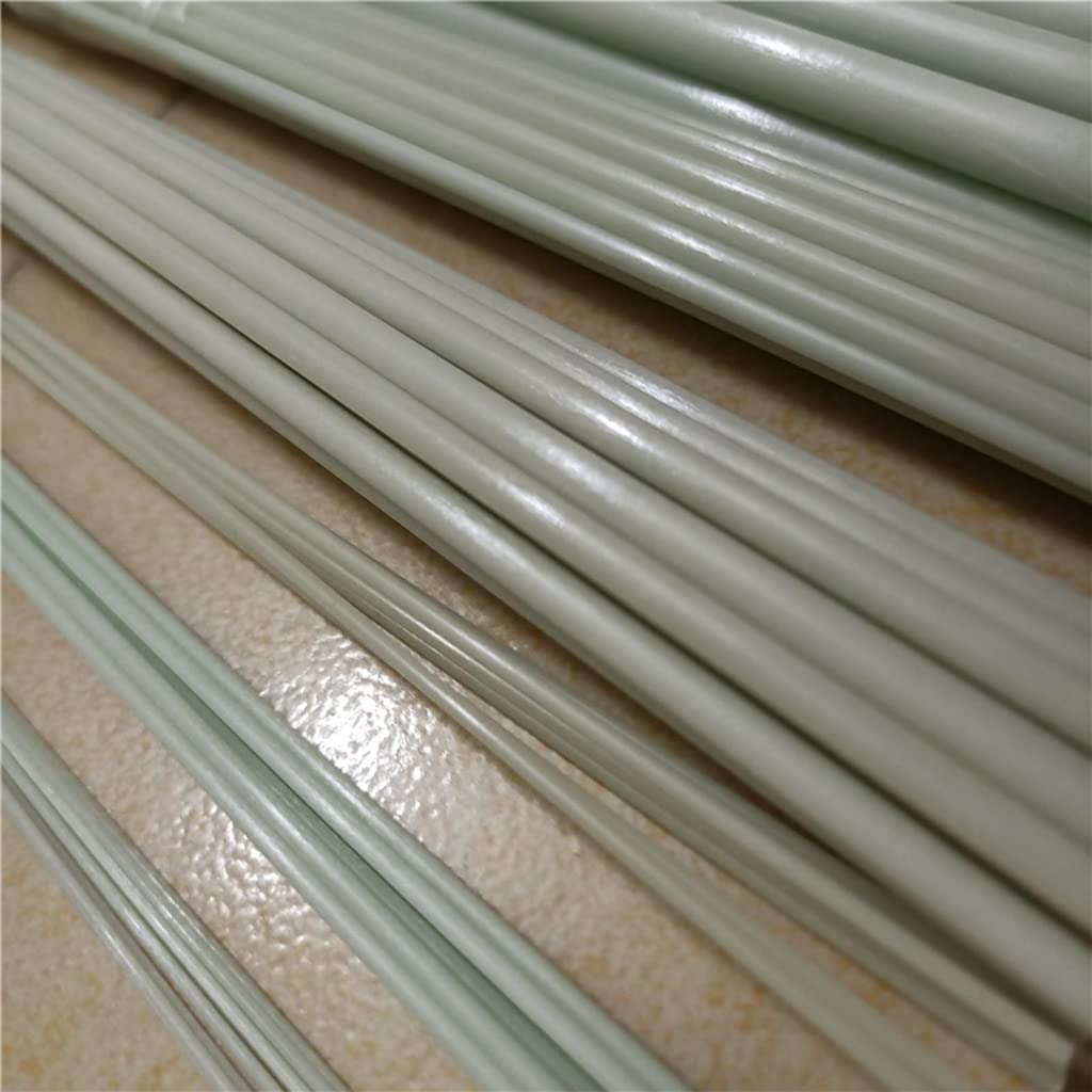 Barre Tonde In Plastica In Fibra Di Vetro Lunghezza Asta 500 Mm, Barre In Fibra Di Vetro Barre Tonde In Plastica Barre Tonde In Plastica, For Modellismo Strutturale E Architettonico Fai Da Te Bianco (