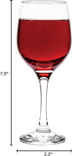 Miniatura 9 de Vikko Copas de vino tinto, juego de 12 copas de vino tallo, copa de vino transparente de 13.5 onzas, copas de vino de lujo a granel, copas europeas