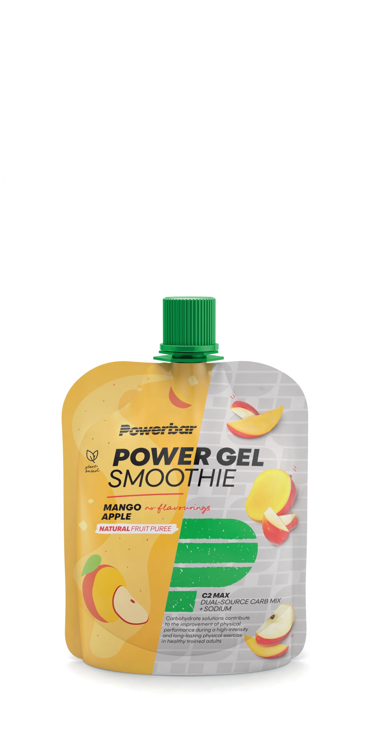 Powerbar PowerGel Smoothies Mango Apple 16x90g, Frullato di Energia Vegana, Magnesio Sodio e Maltodestrina