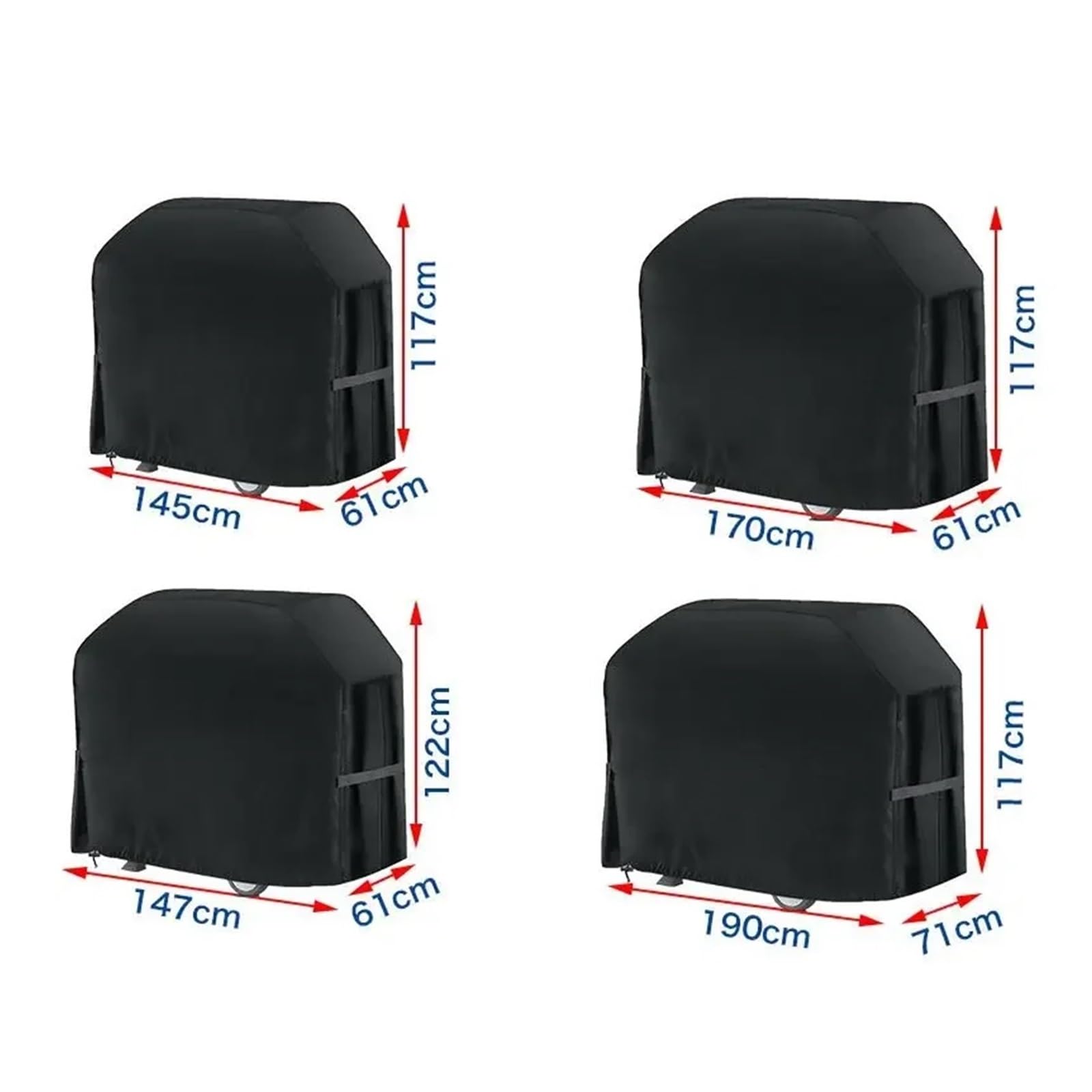 Copertura for barbecue da esterno impermeabile e resistente alle intemperie(100x60x150cm)