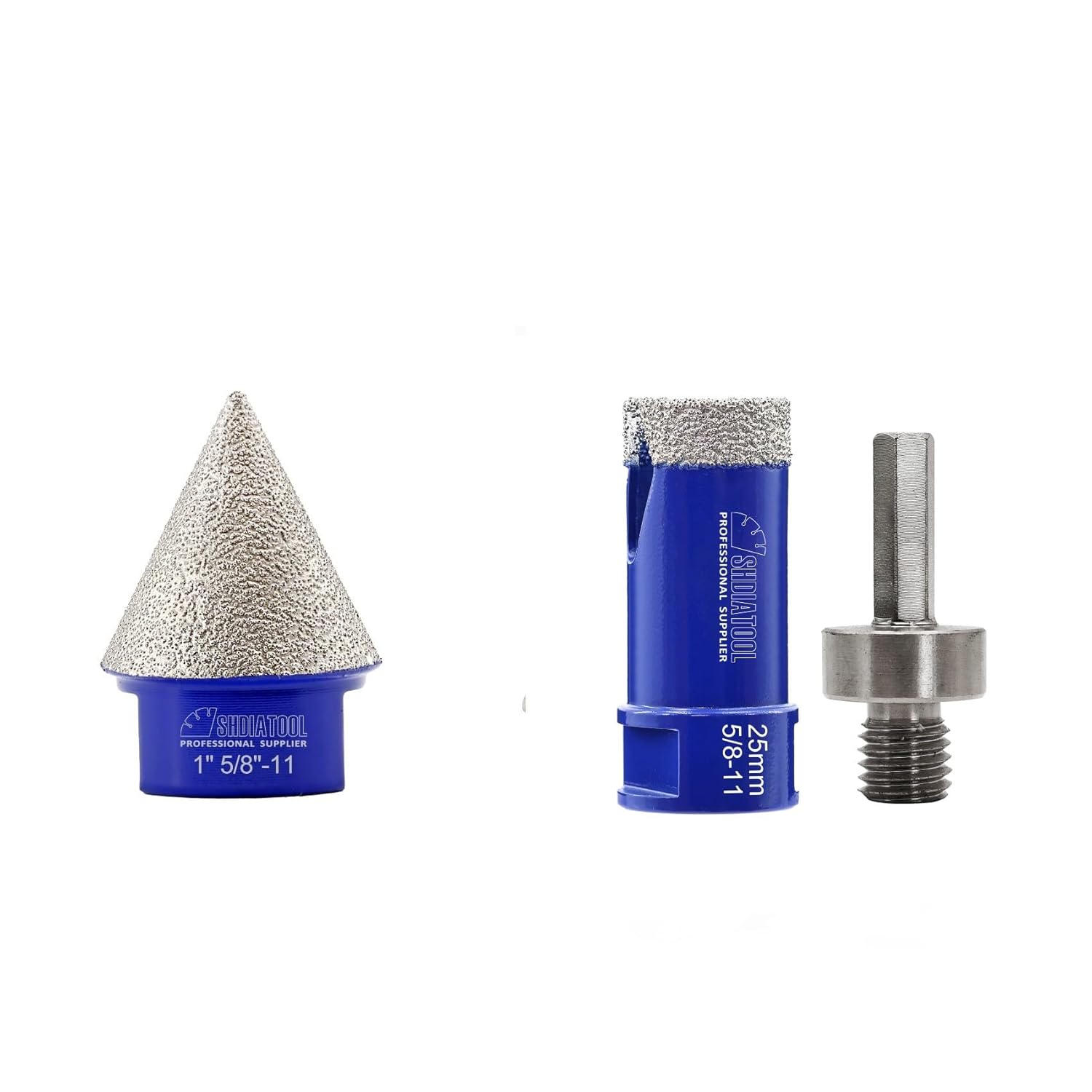 SHDIATOOL Diamond Chamfer Bits,Countersink Bits,Beveling Bits for Milling Shaping Porcelain Tile Marble Ceramic Granite