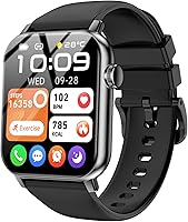 Vista 1 de Relojes inteligentes para hombres y mujeres, pantalla táctil HD de 1.83 pulgadas con llamadas Bluetooth, rastreador de actividad impermeable IP68