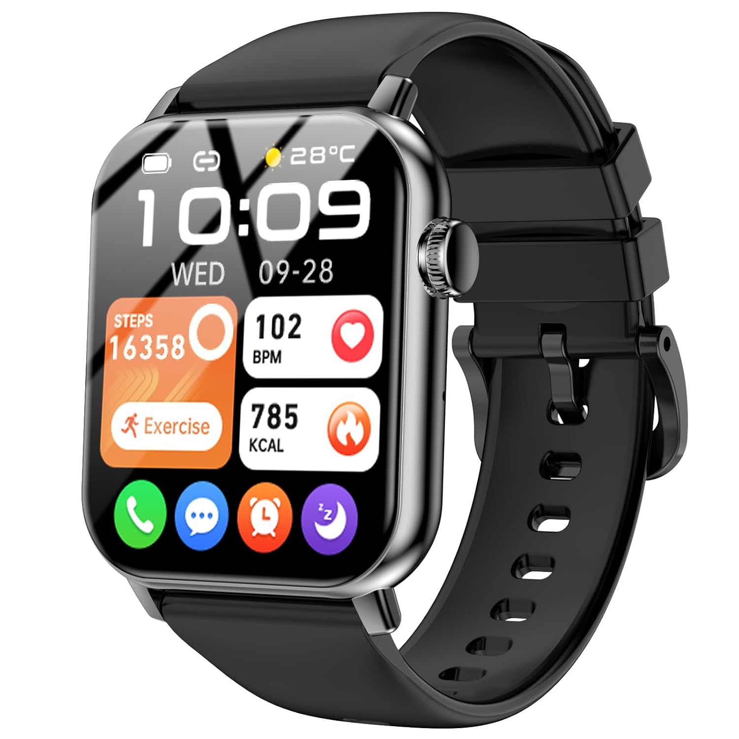 Smart Watches for Men Women 1 83 HD Touchscreen with Bluetooth Calling IP68 Waterproof Fitness Tracker 120 Sport