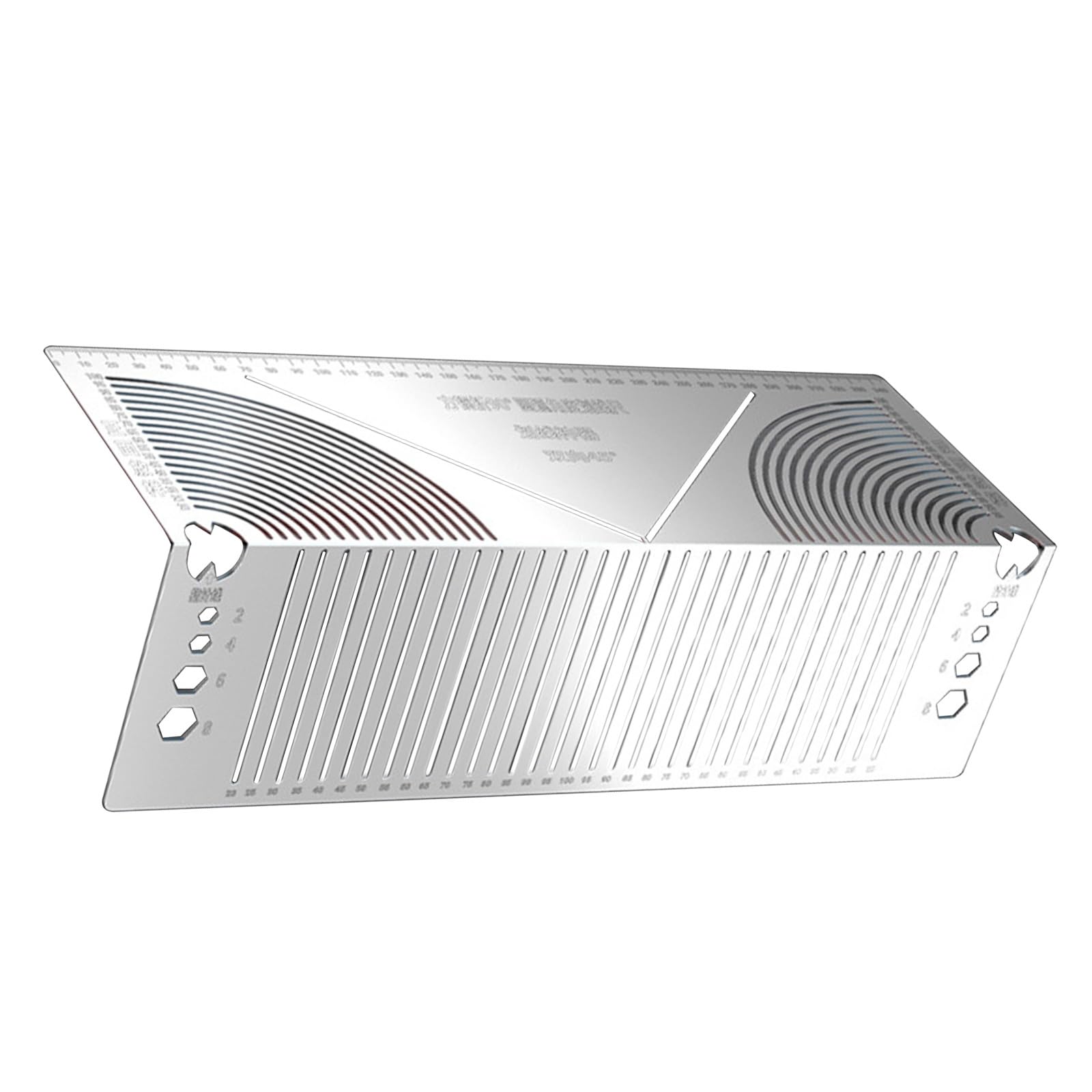 Apglsxy Precisionsteel Angles Marking Instrument Multifunction Metal Bending Template Tool For 90° Bend Layout On Square Pipe Double Purpose Scribers Cut Scale Woodworking Metal