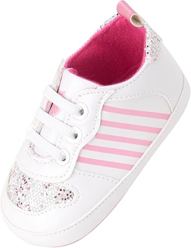 Miniatura 2 de K-Swiss Tenis para bebé niña Zapatos ligeros de suela suave Tenis de primera caminante para bebés niñas (0-12 meses)