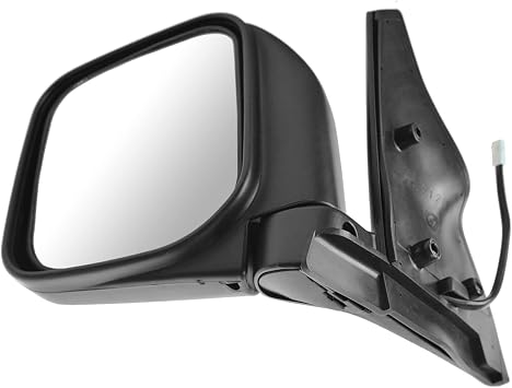 TRQ Driver Side Power Mirror Paint to Match Smooth Black