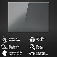 Vista 3 de Bruni Protector de pantalla puede usarse con Krups EA 9010 Protector Film, cristal transparente (2X)