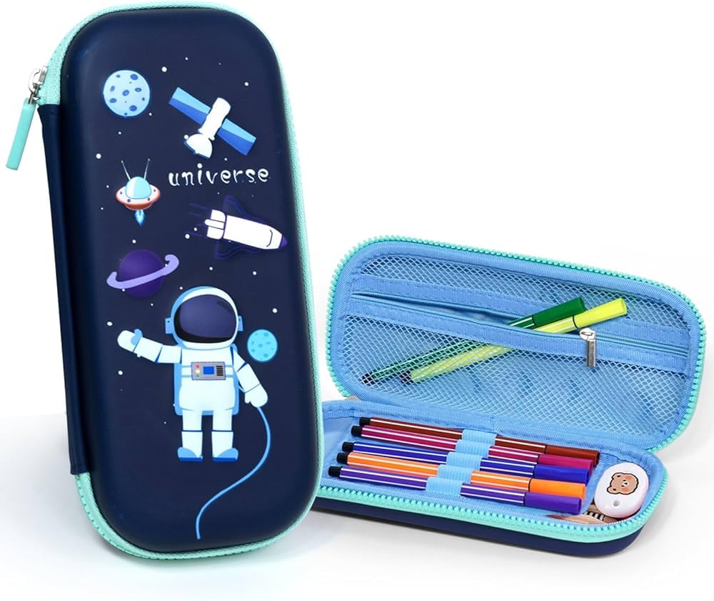 Okean® 3D Cover Eva Space Astronaut Theme Pencil Case Large Capacity Pencil Pouch Bag Organizer for Students Kids Stylish Pen Holder Pouch Stationery Box-image-25