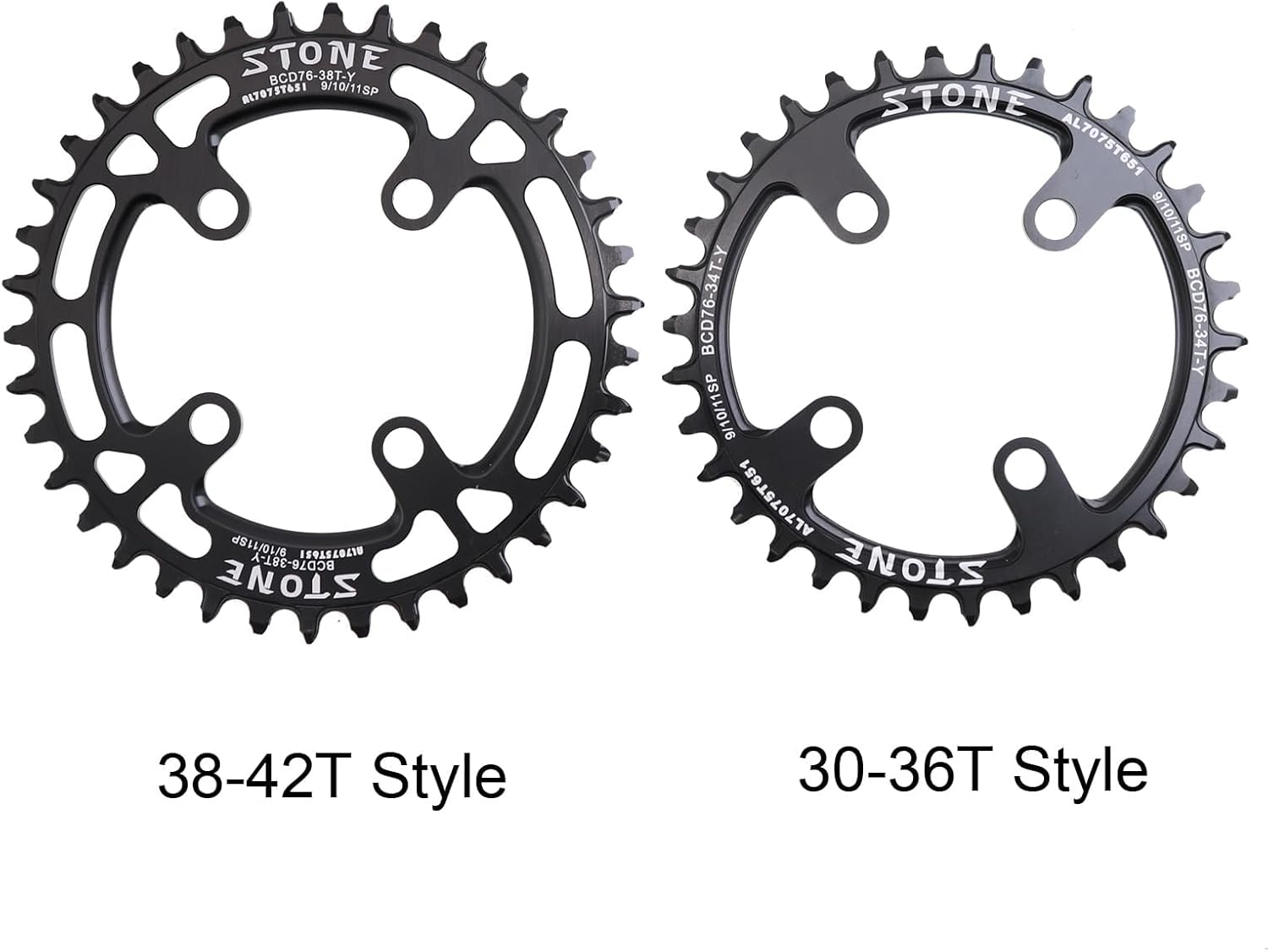 DJC Stone Chainring 76 BCD for Sram XX1 Stout SiSl2 Round 30T 32T 34 36 38T 40T Tooth MTB Bike Cycling Bicycle ChainWheel Tooth Plate 76bcd
