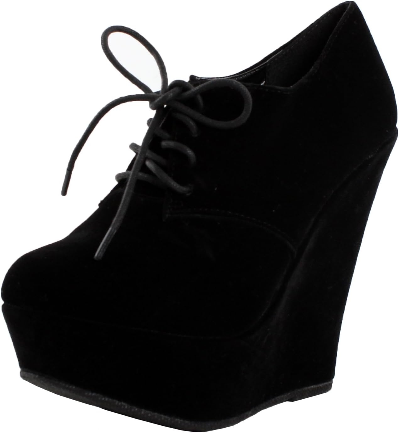 Forever Trendy-97 Womens New Hot Fashion Sexy Round Toe Lace Up Stylish Booties