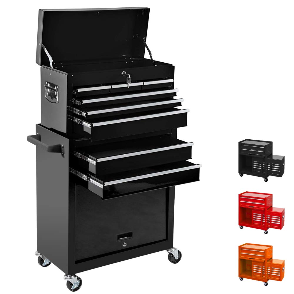 Buy Tool Box Removable Tool Chest Top & Bottom 2 in 1 Rolling Tool Box
